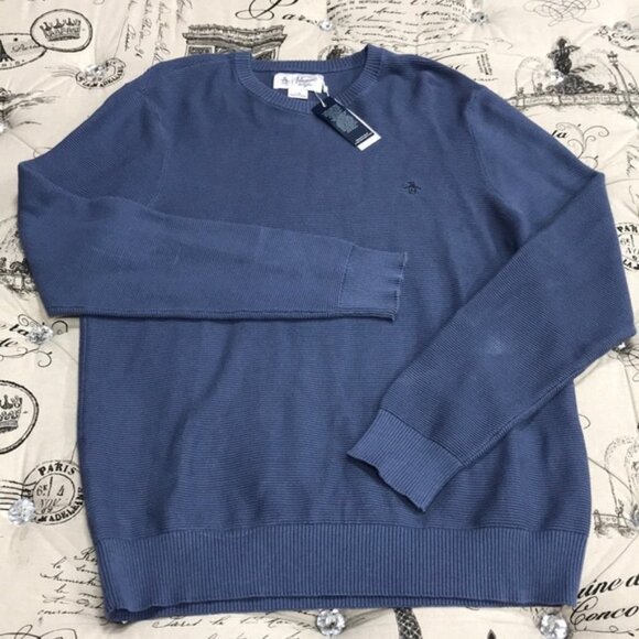 COPY - Original Penguin Ribbed Crew Neck Sweater - Picture 3 of 6